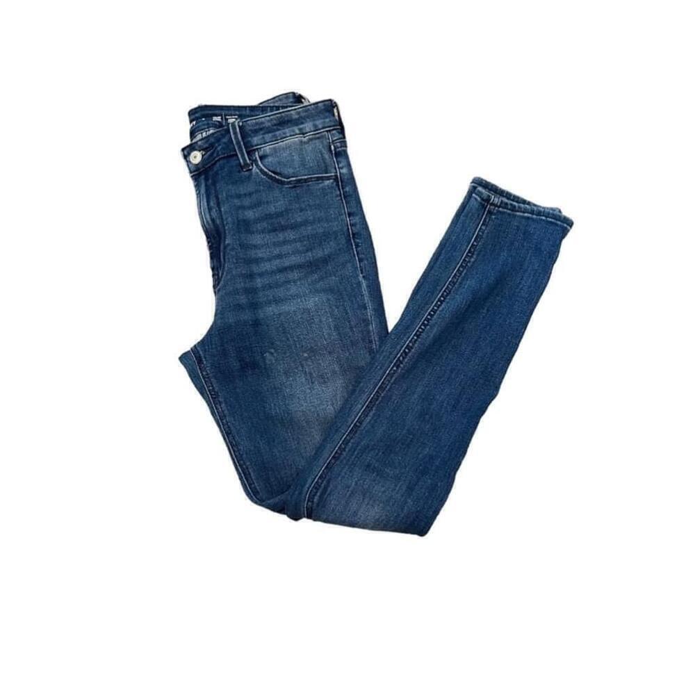 OLD NAVY High Rise Super Stretch Skinny Leg Dark Wash Denim Jean 6